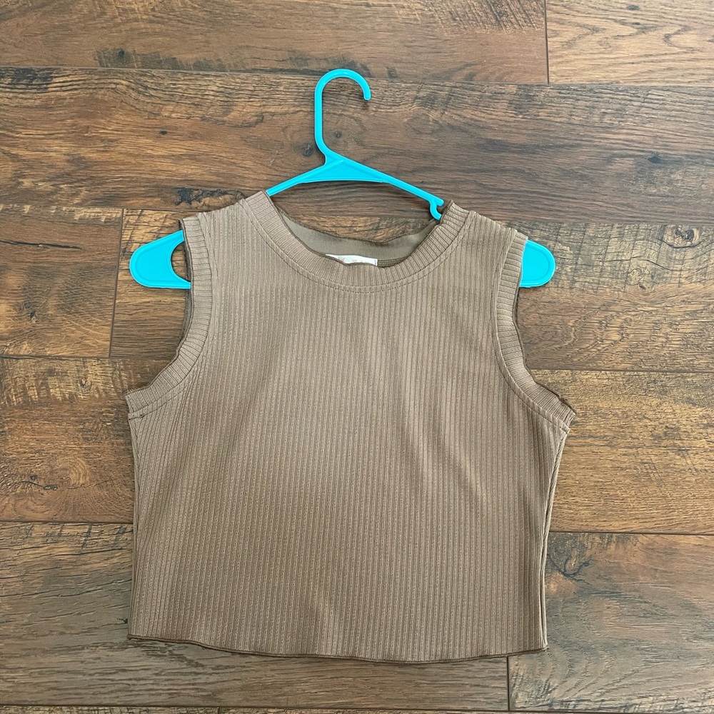 Brown Textured Top BRAND NEW